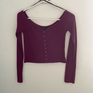 Burgundy long sleeve